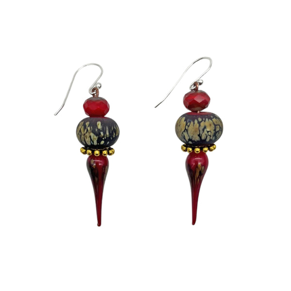 Cheryl Sheppard "Paint the Town Red" Earrings