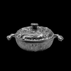 Small Round Covered Casserole with Handles