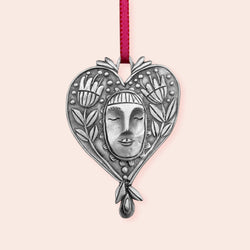 Leandra Drumm "Oval Heart Face" Ornament