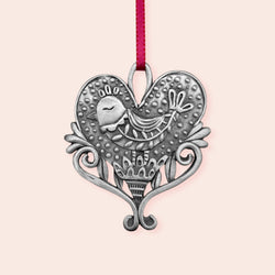 Leandra Drumm "Pretty Bird Heart" Ornament