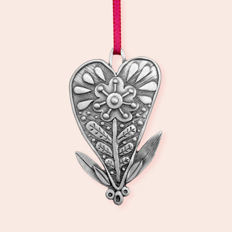 Leandra Drumm "Scandinavian Heart" Ornament