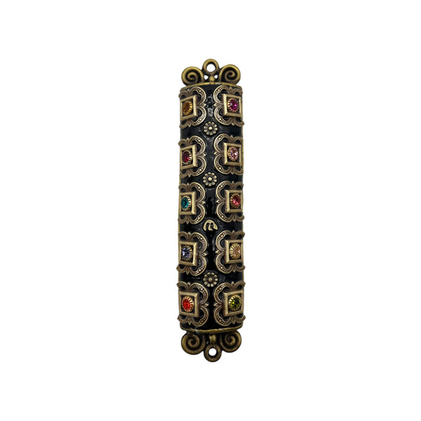 Michal Golan Mezuzah in Multicolor Crystals