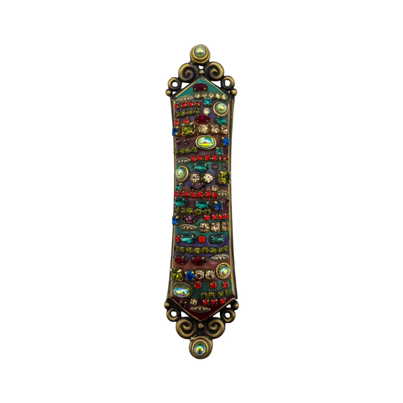 Michal Golan Multi Bright Jeweled Mezuzah