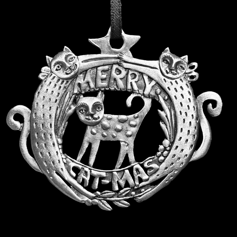 Leandra Drumm "Merry Catmas" Ornament