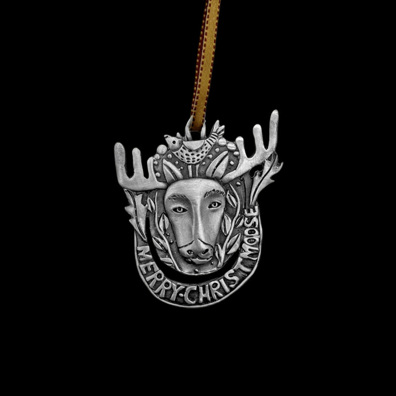 Leandra Drumm "Merry Christ-Moose" Ornament (PREORDER)