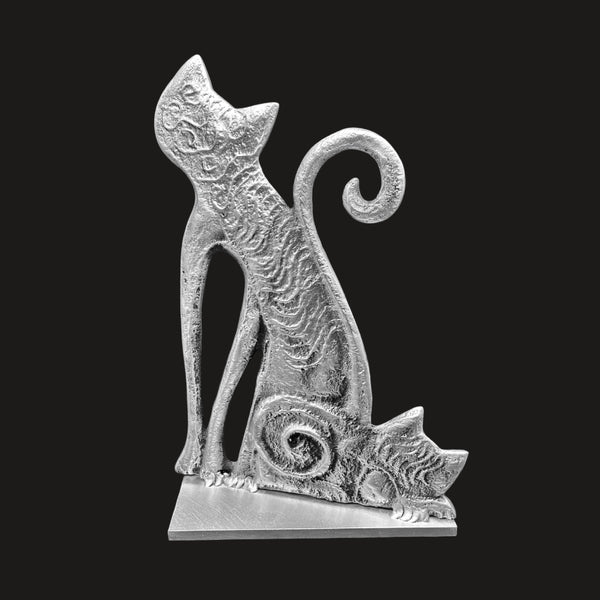 Two Cats Sculpture