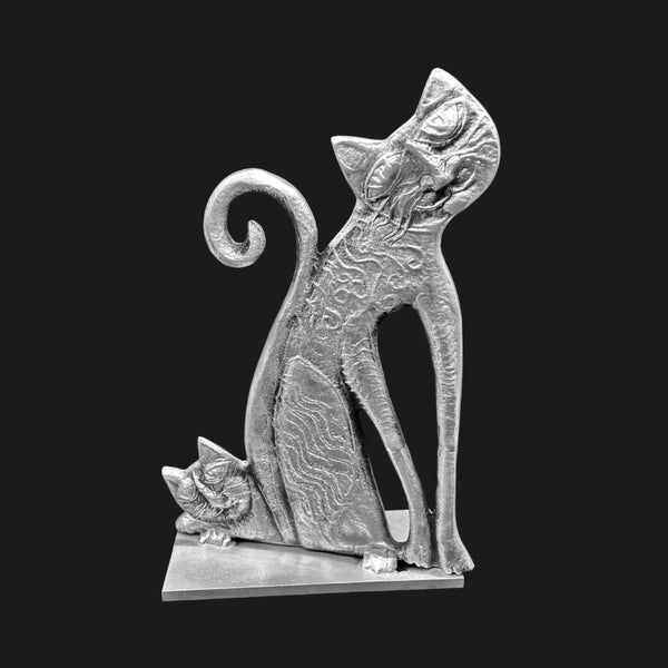 Two Cats Sculpture