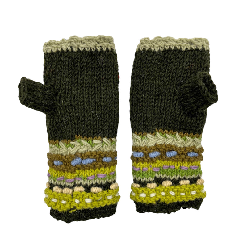 ZIG ZAG Wool Handwarmers/ Fingerless