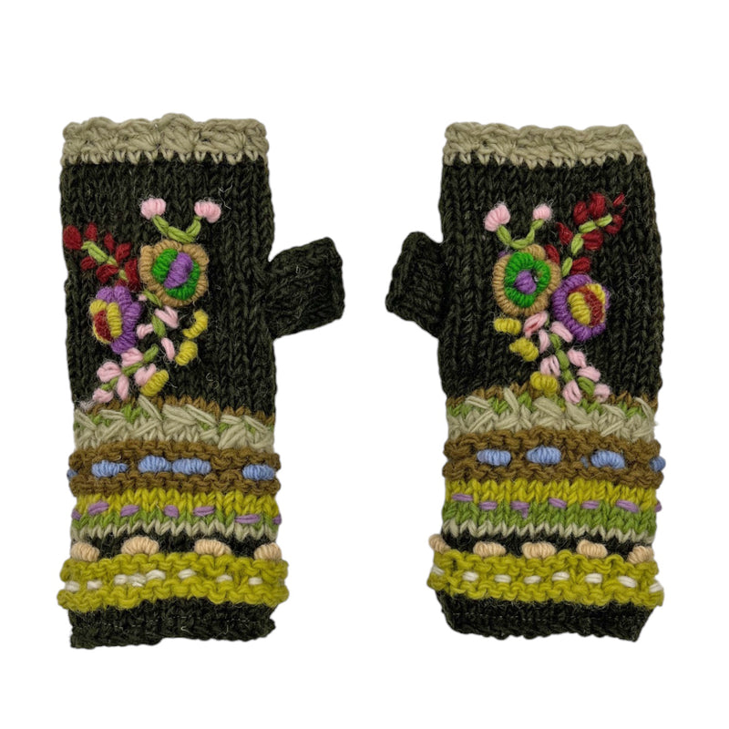 ZIG ZAG Wool Handwarmers/ Fingerless