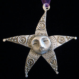 Leandra Drumm Spiral Face Star Ornament