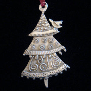 Leandra Drumm Tree with Bird Ornament