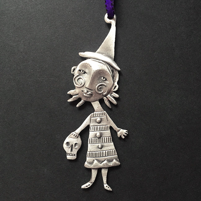 Leandra Drumm Witch Girl Ornament