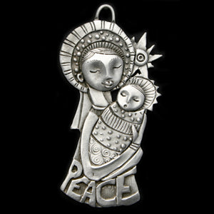 NEW! Leandra Drumm Peace Madonna Ornament