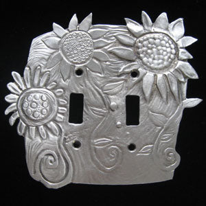 Leandra Drumm Double Sunflower Switchplate