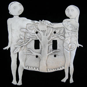 Leandra Drumm Adam & Eve Double Switchplate