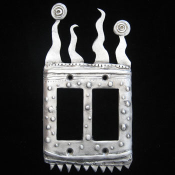 Leandra Drumm Double Dimmer Plate