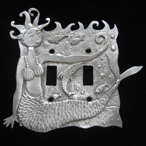 Leandra Drumm Mermaid Double Switchplate