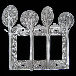 Leandra Drumm Orchard Triple Dimmer Plate